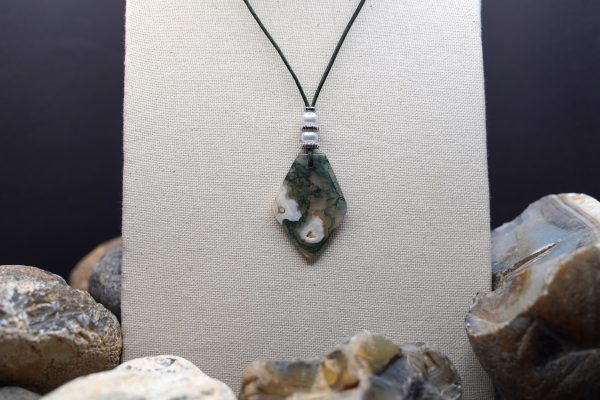 Green Moss Agate Necklace — GMA #127
