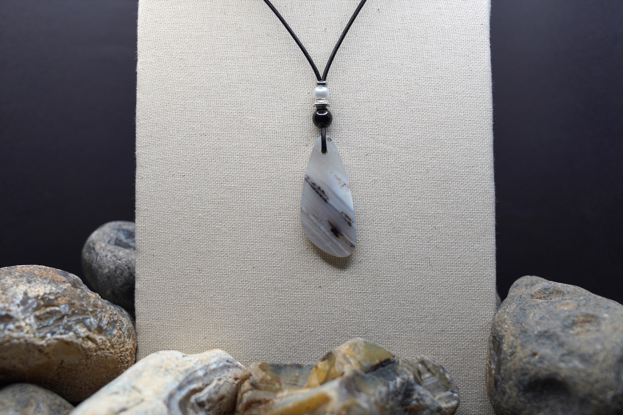 Yellowstone River Agate Necklace — YSRA #117